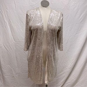 (NWT!) Maurices Gold Sequin Duster Cardigan